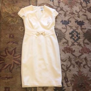 Bodycon Cache Dress Off-White